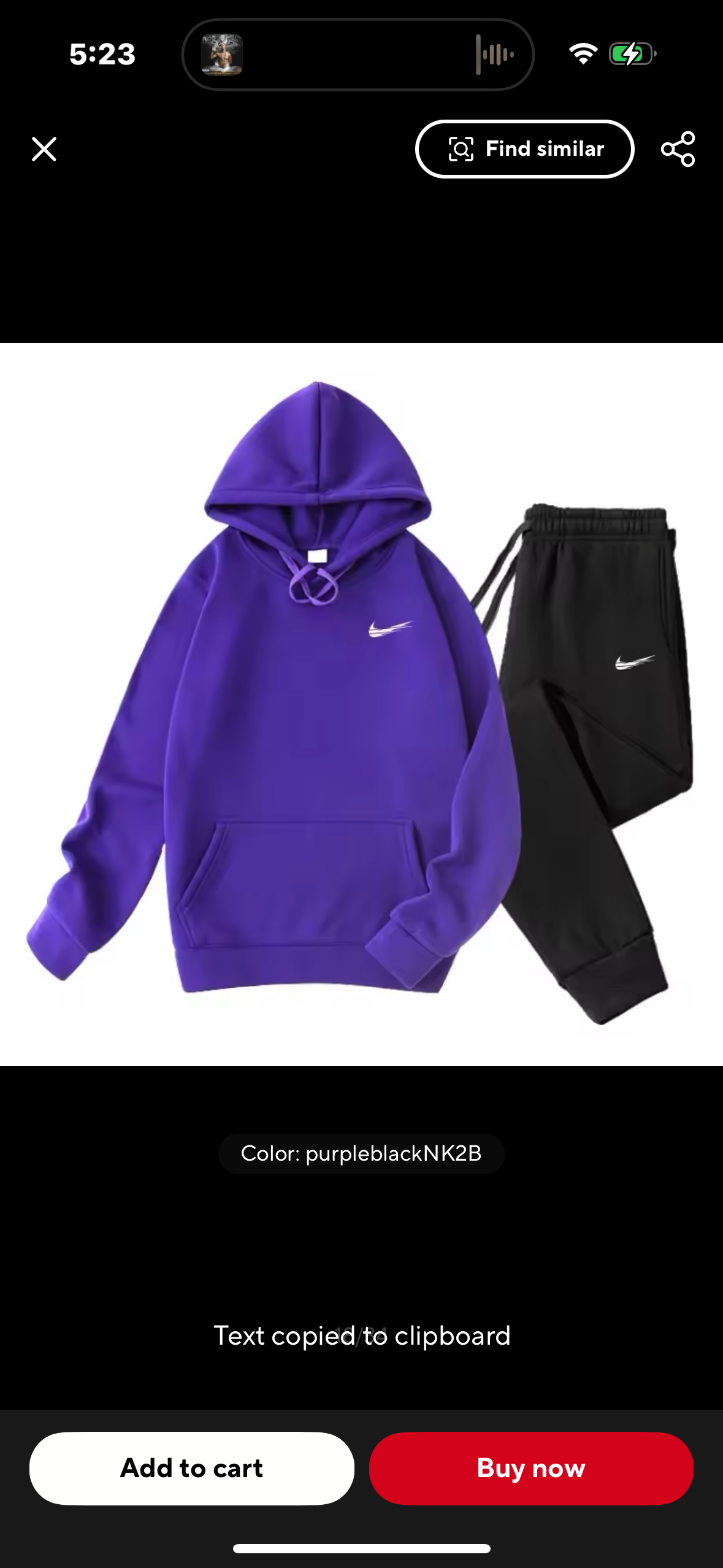 Nike sweat suits