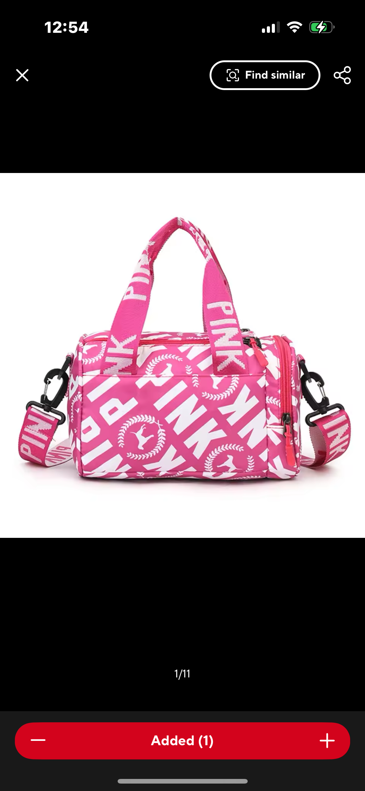 “Pink” gym bag