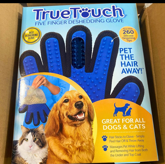 True touch pet grooming glove