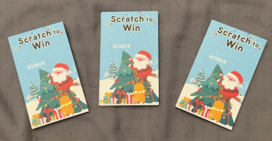 Re-usable scratch and win tickets (10 total)